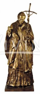 Statua Jana Pawła II bez tiary