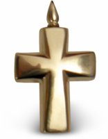Krzyżyk srebrny - zawieszka (relikwiarz)